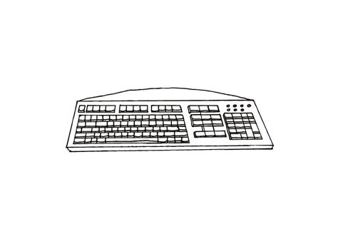 coloring page keyboard img