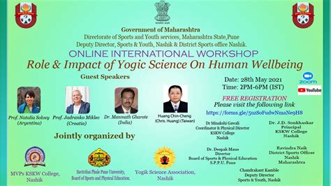 international workshop role impact  yogic science  human