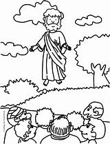 Jesus Coloring Ascension Getcolorings Pages sketch template