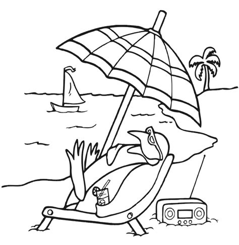 beach color  pages coloring pages  kids