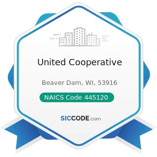 united cooperative zip  naics  sic