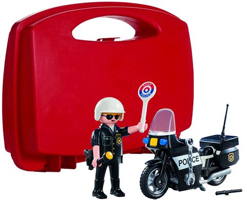 police carry case  playmobil school crossing