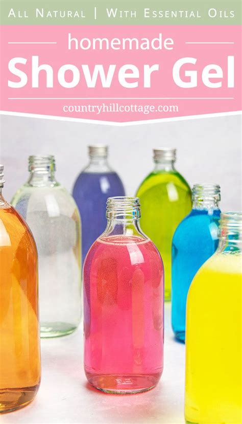 Bottles Full Of Colorful Shower Gel Diy Body Wash Homemade Body Wash