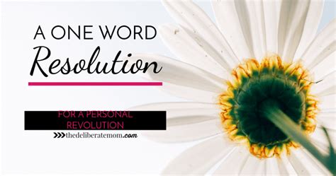 word resolution   personal revolution