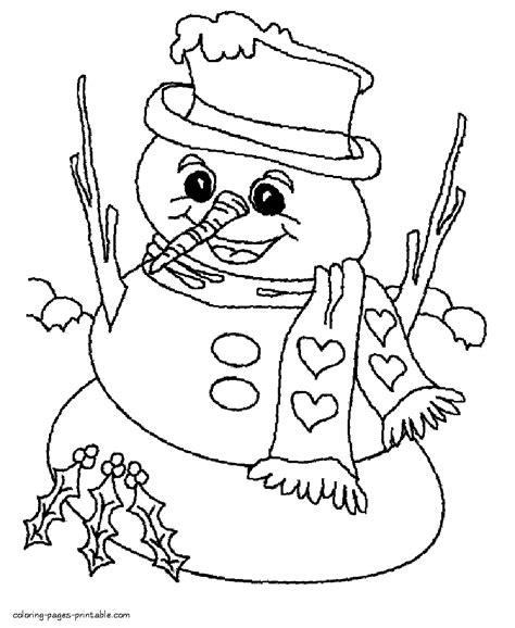 snowman coloring pages   snowman coloring pages