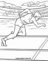 Sprinter Leichtathletik Ausmalbilder Malvorlage Malvorlagen Ausmalbild Laufen öffnen Grafik Großformat sketch template