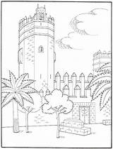 Andalucia Monumentos Castillo sketch template