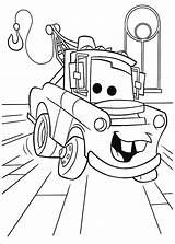 Coloring Cars Pages Mater Disney Tow Character Drawing Car Printable Lamborghini Characters Colorluna Print Sketch Truck Pixar Veneno Color Mcqueen sketch template