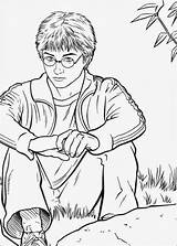 Potter Harry Coloring Pages Filminspector Printable sketch template