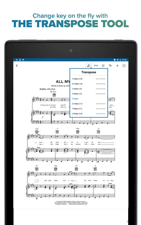 amazoncom musicnotes sheet  digital player appstore  android