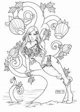 Coloring Poison Fairy Sketch sketch template