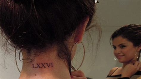 Selena Gomez 15 Tattoos And Meanings Creeto
