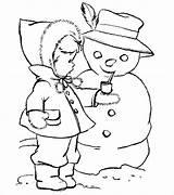 Preschool Coloring Winter Pages sketch template