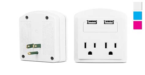 dual outlet usb wall adapter