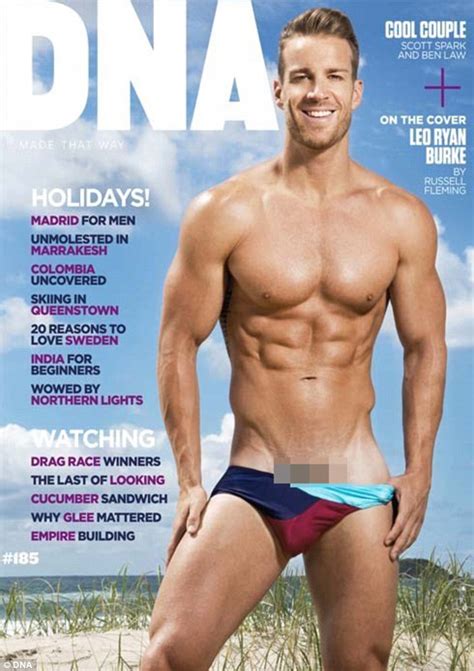 Big Brother S Leo Burke Flaunts His Abs On Dna Cover In Speedos Daily