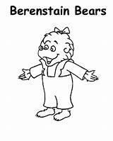 Berenstain Coloring Pages Sister Bear Color Print Tocolor Button Using sketch template