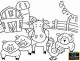 Coloring Farm Animals Pages Printable Kids Teaching Animal Tools Colouring Sheets Mechanic Drawing Print Farms Agricultural Tool Week Preschool Zoo sketch template