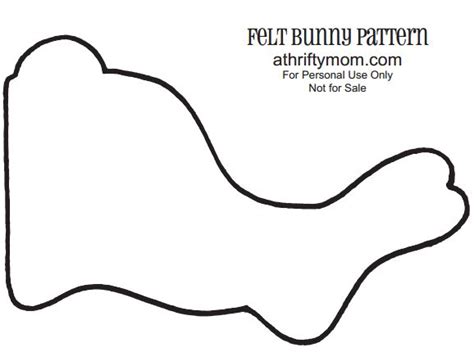 felt easter bunny pattern  printable easy craft ideas  thrifty