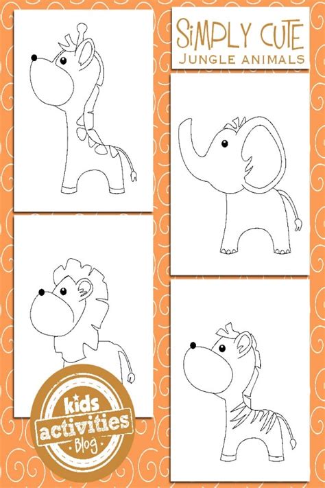 jungle animal coloring pages  kids kids activities blog