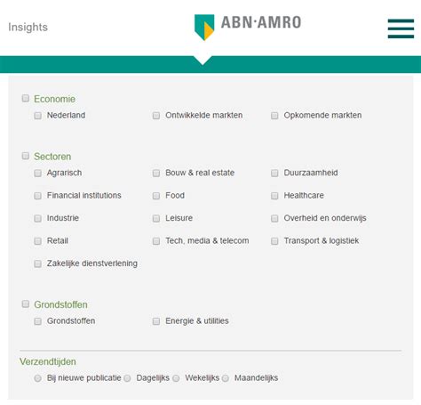 abn amro economisch bureau bedrijfs informatie bronnen nederland