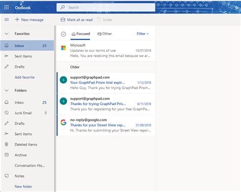 inbox     emails   shows  email    microsoft community