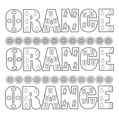 orange coloring pages fruit coloring pages preschool coloring pages