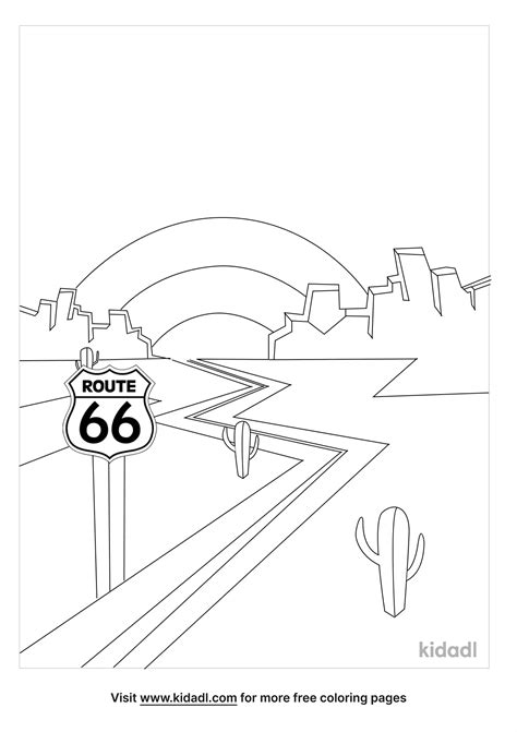 route  coloring page coloring page printables kidadl