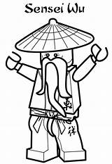 Ninjago Wu Sensei sketch template