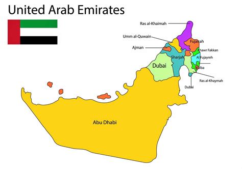 dubai political map political map  dubai united arab emirates world