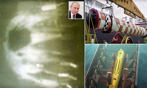 russia releases video  poseidon nuclear powered underwater drone daily mail