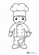 Cook Jobs Coloring sketch template