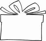Box Outline Clipart Gift Clip sketch template