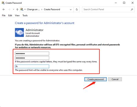 set password  local user account  windows  bitwarsoft