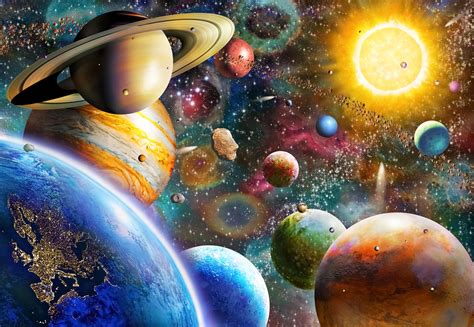 planets  space wallpaper wallsauce uk