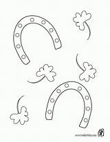 Coloring Horseshoe Pages Lucky St Patrick Shoe Horse Color Template Printable Online Patricks Print Luck Drawing Irish Hellokids Gif Getdrawings sketch template