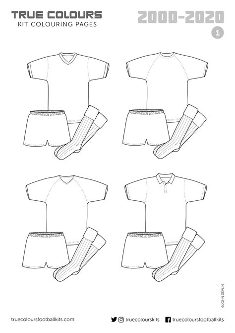 kit colouring  pages true colours football kits
