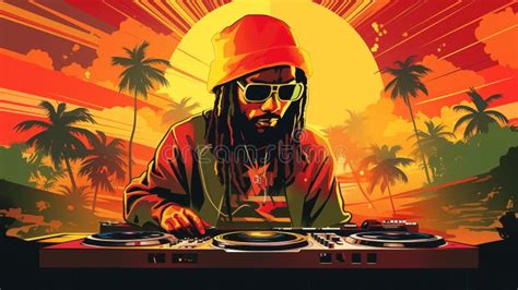 international reggae day celebration with this abstract illustration