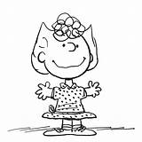 Peanuts Linus Lucy sketch template