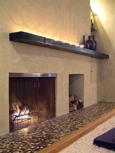 custom fireplace screen contemporary family room