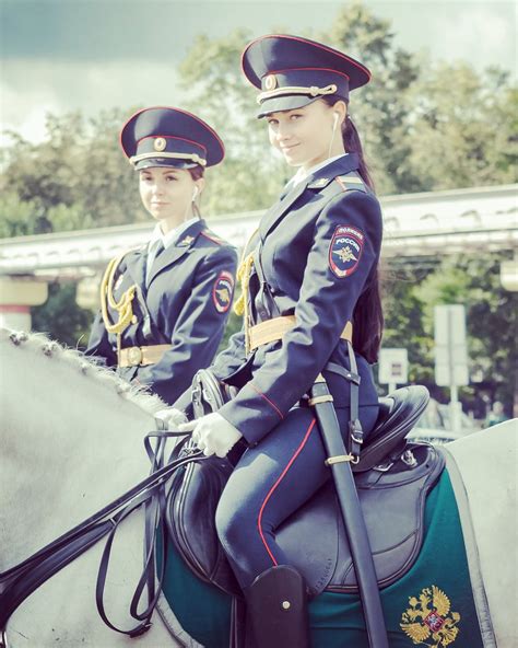 mounted russian police officer in 2020 military girl army women