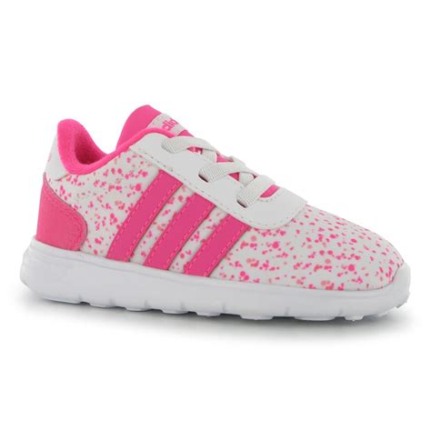 adidas kids lite racer infant girls trainers elasticated laces sport