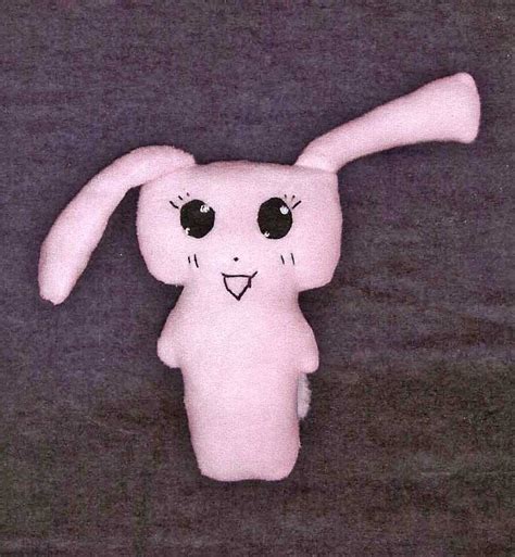 fleece bunny plushie    rabbit plushie sewing  cut
