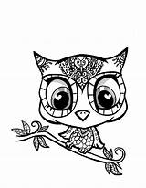 Baby Cute Pages Coloring Owl Getcolorings Animal sketch template