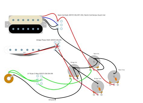 les paul wiring schematic   wiring diagrams images  pinterest electric guitars