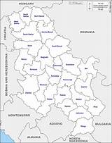 Serbia Kosovo Districts Map Without Serbie Carte sketch template