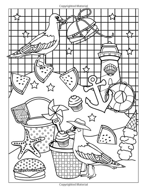 amazoncom beach party coloring book  page coloring book