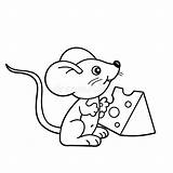 Mouse Coloring Cartoon Pages Cute Outline Little Cheese Kids Drawing Book Baby Chuck Rats Rat Printable Cheeses Inspiring Colouring Souris sketch template