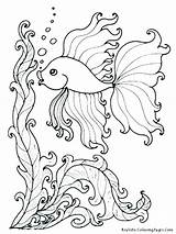 Coloring Pages Underwater Ocean Scene Sea Color Anemone Realistic Printable Getdrawings Getcolorings sketch template