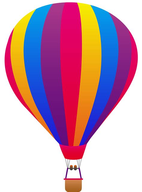 flying balloons clipart