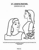 Coloring Rachel Pages Bible Color Printable Daughters Two Visit Getcolorings sketch template